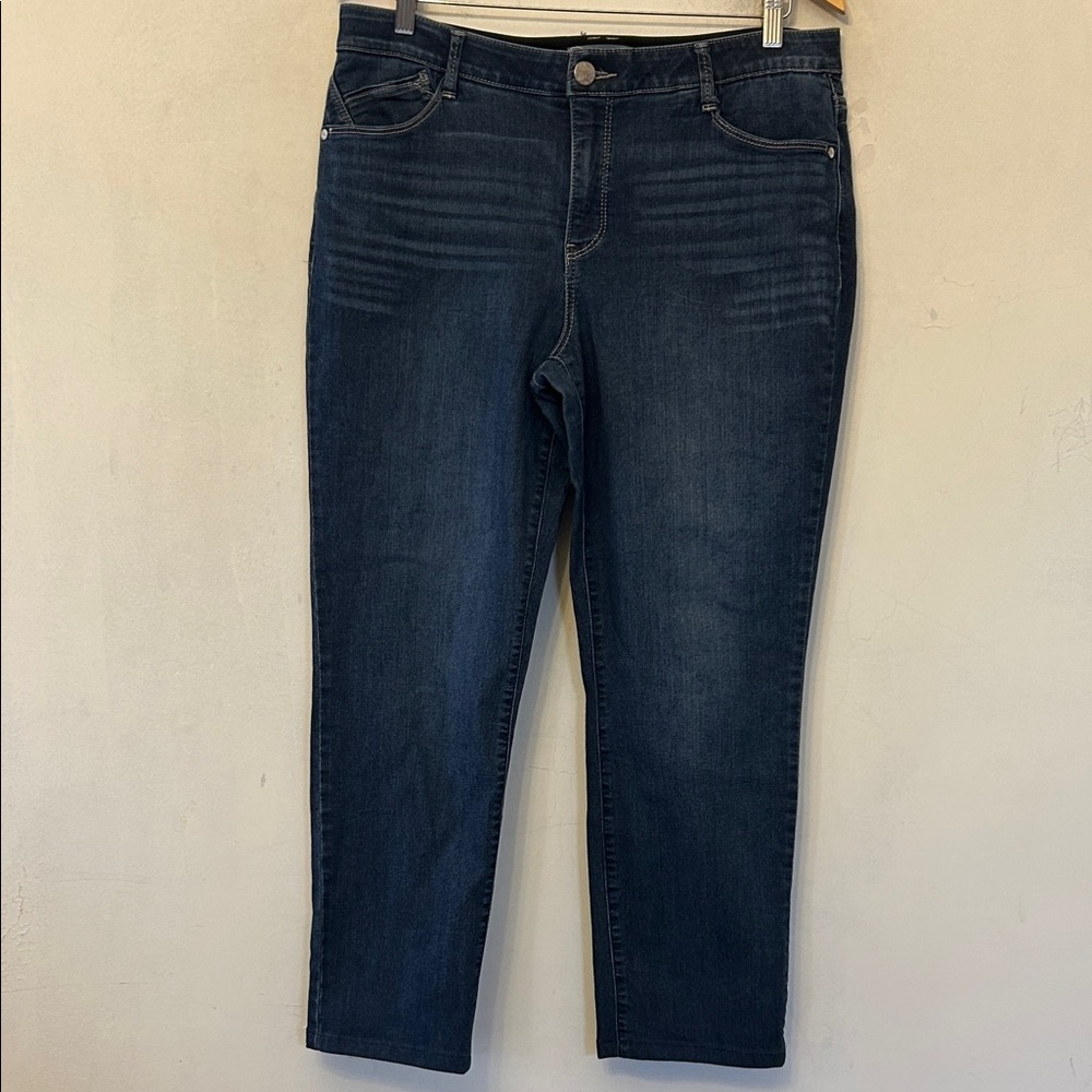 Wit & Wisdom Dark Blue Women's Jeans Size 14 EUC